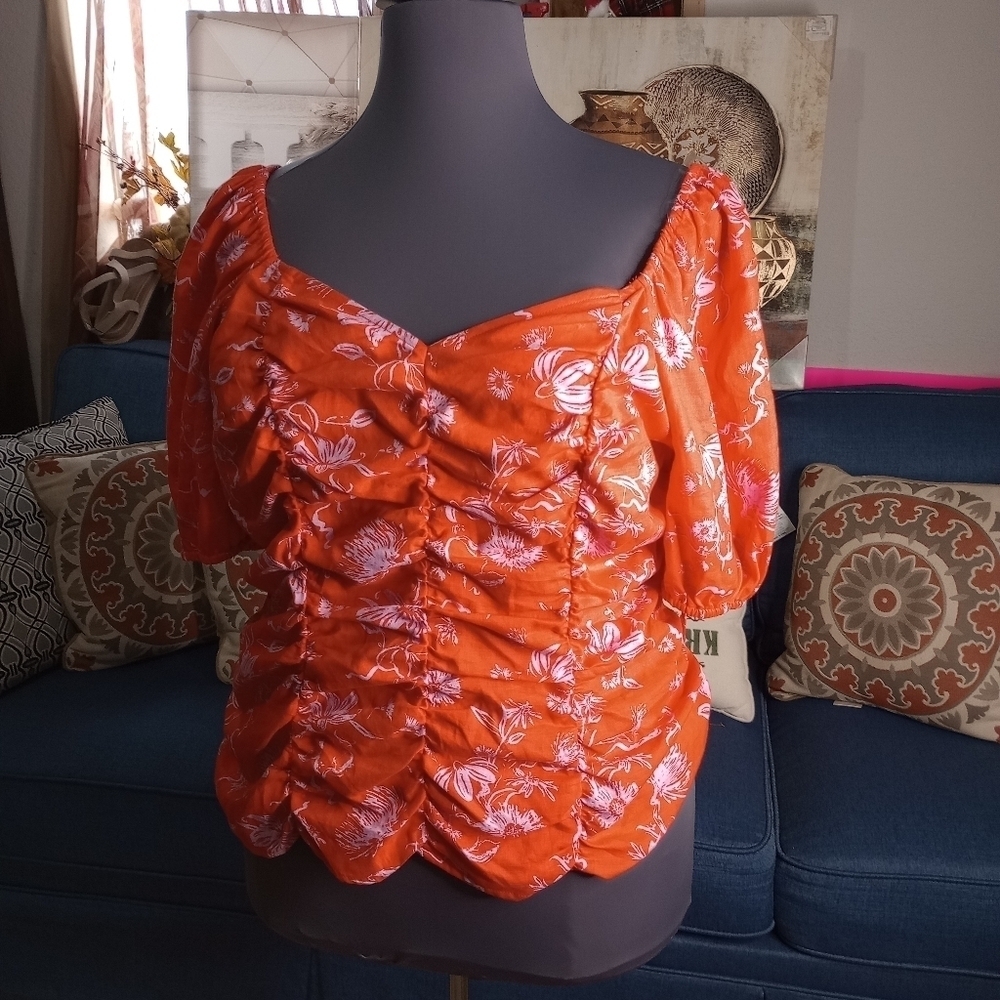 Floral bluse for women size XXL